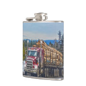 Flasques Camion de bois rouge et route pour les amateurs de (Gauche)