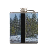 Flasques Camion de bois rouge et route pour les amateurs de (Dos)