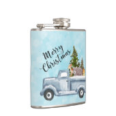 Flasques Camion de Noël avec pins et animaux de forêt (Droite)