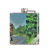 Flasques Camion de transport routier Camion de transport ro (Dos)