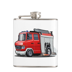 Flasques Camion-feu de dessin