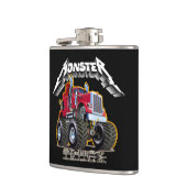 Flasques Camion monstre de dessin animé (Gauche)