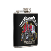 Flasques Camion monstre de dessin animé (Droite)