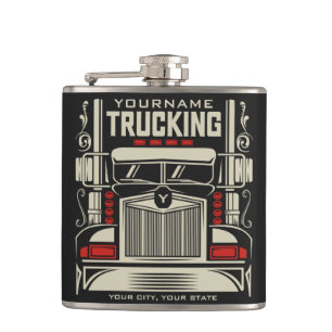 Flasques Camion personnalisé 18 Routeur BIG RIG Trucker 