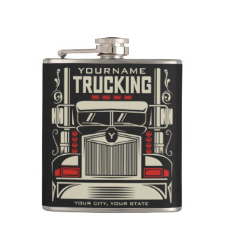 Flasques Camion personnalisé 18 Routeur BIG RIG Trucker 