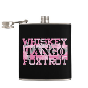 Flasques Camion rose Foxtrot Tango Whiskey Militaire