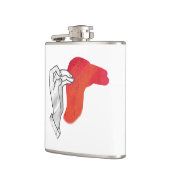 Flasques Camion Silhouette Main Rouge (Gauche)