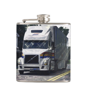 Flasques Camions Big Rig blancs Camions et camions routiers