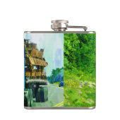 Flasques Camions Blue Big Rig Camion et camion (Dos)