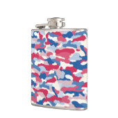 Flasques Camouflage blanc et bleu rouge 6 oz. (Gauche)
