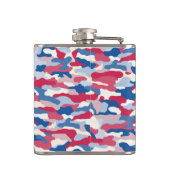 Flasques Camouflage blanc et bleu rouge 6 oz. (Dos)