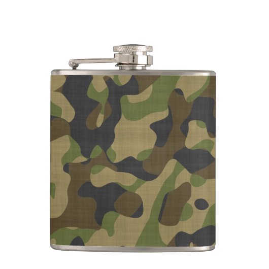 Flasques Camouflage, Camo, Militaire, Motif de chasseurs (Devant)