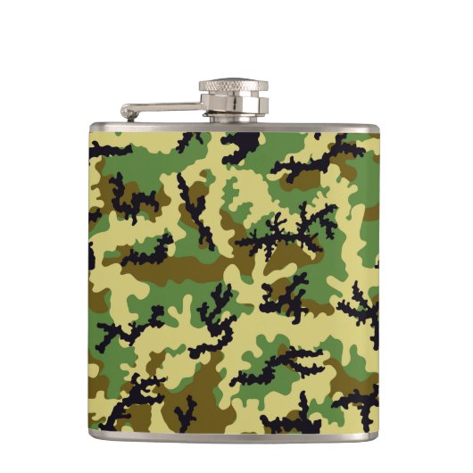 Flasques Camouflage des bois (Devant)