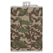 Flasques Camouflage en bois profond (Dos)