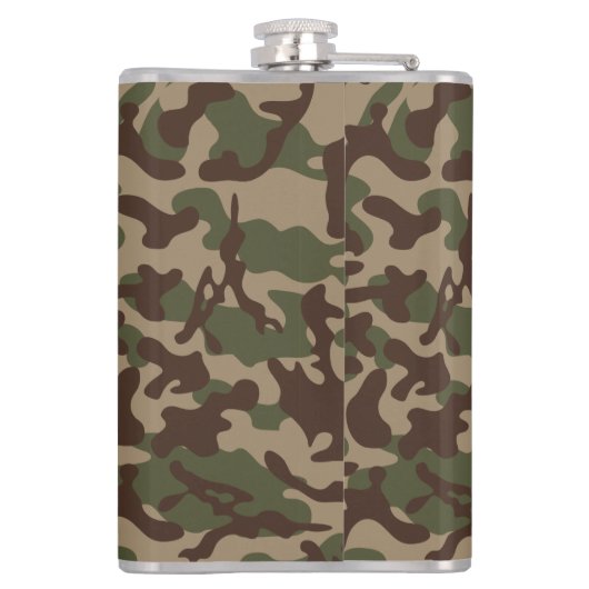 Flasques Camouflage en bois profond (Dos)