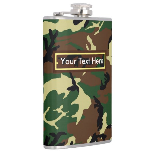 Flasques Camouflage militaire de bois des États-Unis 6 oz o (Droite)