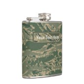 Flasques Camouflage militaire vert 6 oz ou 8 oz (Droite)