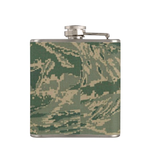 Flasques Camouflage militaire vert 6 oz ou 8 oz (Dos)