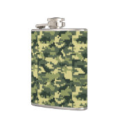 Flasques Camouflage numérique en bois à 8 bits / Camo (Gauche)