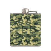 Flasques Camouflage numérique en bois à 8 bits / Camo (Dos)