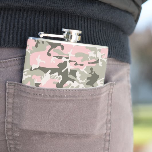 Flasques Camouflage rose et vert, Militaire, Armée (En situation)