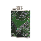 Flasques Camouflage vert funky (Gauche)