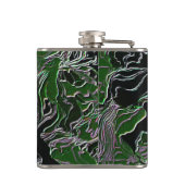 Flasques Camouflage vert funky (Dos)