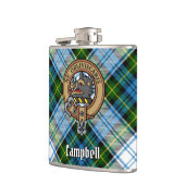 Flasques Campbell Crest au-dessus de Tartan (Gauche)
