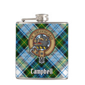 Flasques Campbell Crest au-dessus de Tartan (Devant)