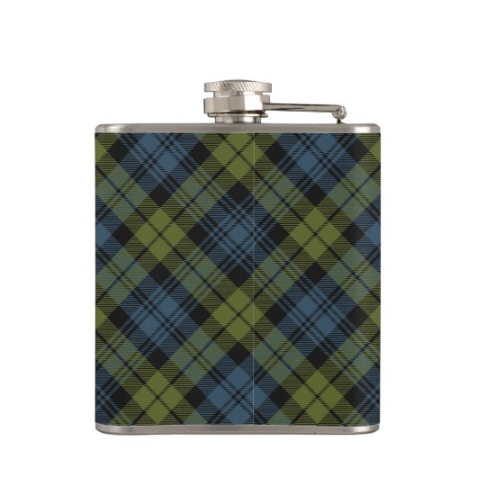 Flasques Campbell Crest sur Tartan (Dos)