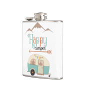 Flasques Camping-car Rétro Mignon Happy Camper (Gauche)