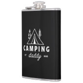 Flasques Camping dad funny father camper forest retro black (Gauche)