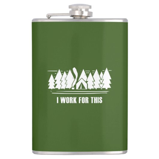 Flasques Camping, Je Travaille Pour Ça (Devant)