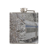 Flasques Canada, Alberta. Train de neige VIA Rail entre (Dos)