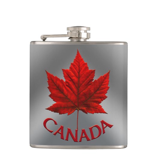 Flasques Canada Souvenir Flask Canada Drapeau de boisson Dr (Devant)
