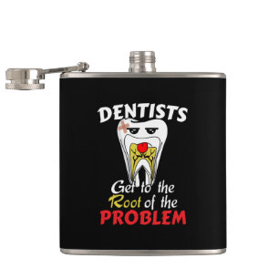 Flasques Canal radiculaire chez le dentiste - Blague drôle