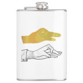 Flasques Canard à silhouette à main jaune (Devant)