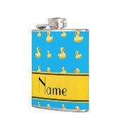 Flasques Canard jaune nommé fait sur commande en caoutchouc (Gauche)