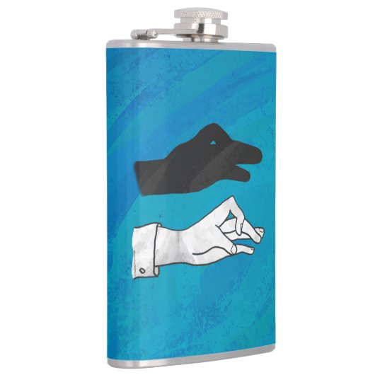 Flasques Canard noir sur bleu (Droite)