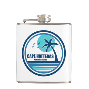 Flasques Cape Hatteras Caroline du Nord Palm Tree Birds