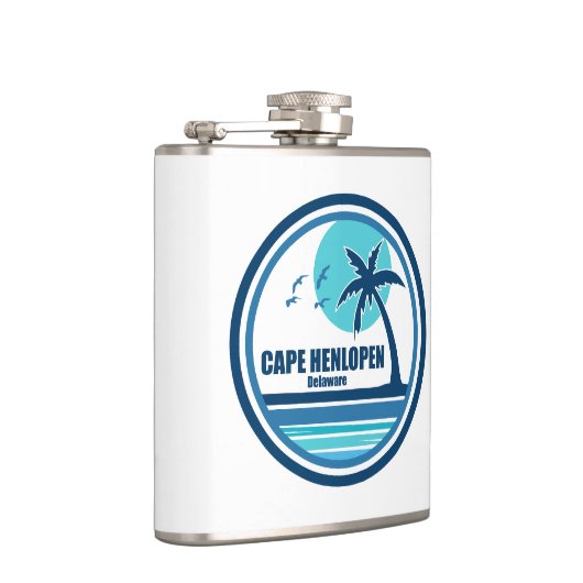 Flasques Cape Henlopen Delaware Palm Tree Birds (Droite)