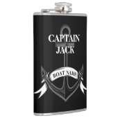 Flasques Capitaine Ancre Black Nautical Custom (Droite)