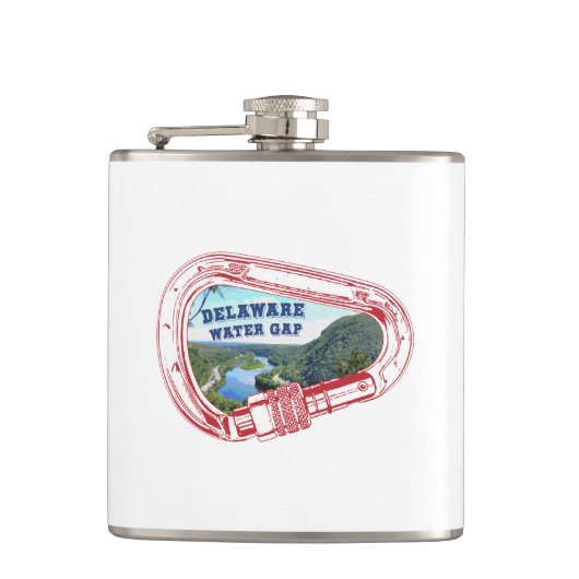 Flasques Carabiner de l'Escalade de Gap d'eau du Delaware (Devant)