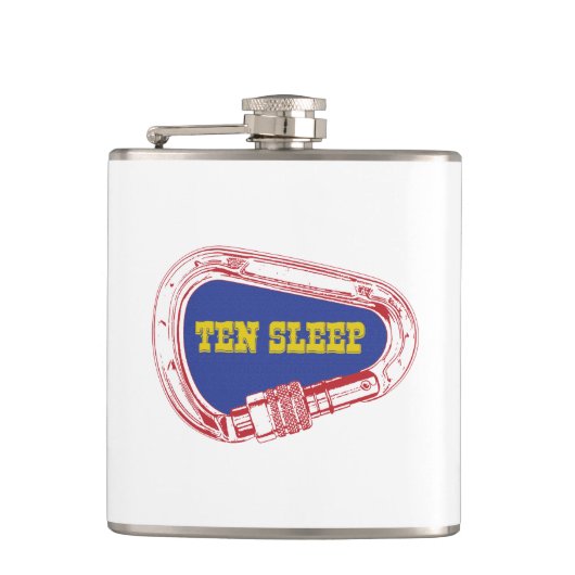 Flasques Carabiner d'Escalade de 10 roches endormies (Devant)