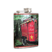 Flasques Caravane rouge Tzigane customisée Sur caravane (Droite)