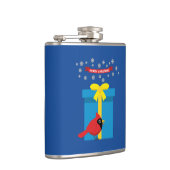 Flasques Cardinal Rouge Mignon Avec Cadeau Bleu (Droite)