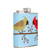 Flasques Cardinaux de Noël mignons et baies rouges (Droite)