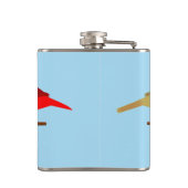 Flasques Cardinaux de Noël mignons et baies rouges (Dos)