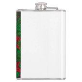 Flasques Cardinaux et poinsettia pour Noël (Dos)