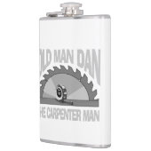 Flasques Carpenter Woodworking Old Man Dan Lumber Builder (Gauche)